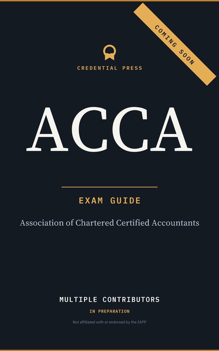 Placeholder cover for ACCA Exam Guide, marked coming soon.