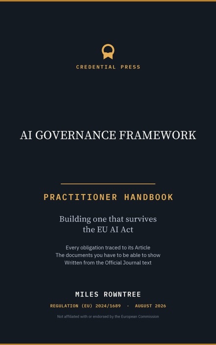 Placeholder cover for AI Governance Framework, marked coming soon.