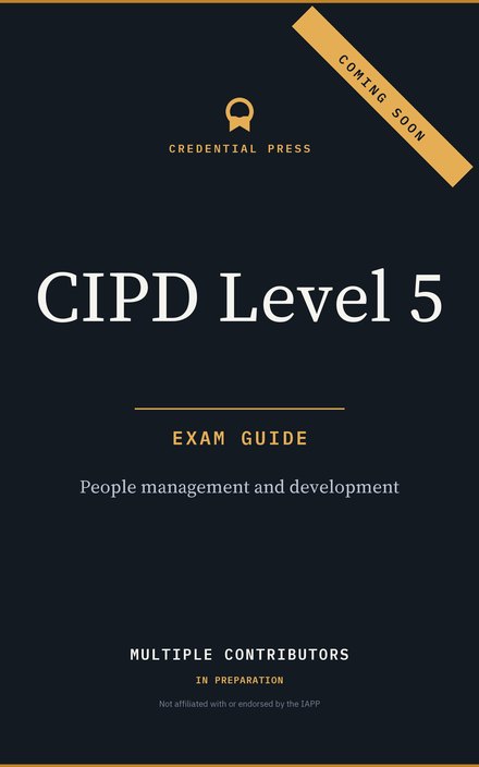Placeholder cover for CIPD Level 5 Exam Guide, marked coming soon.