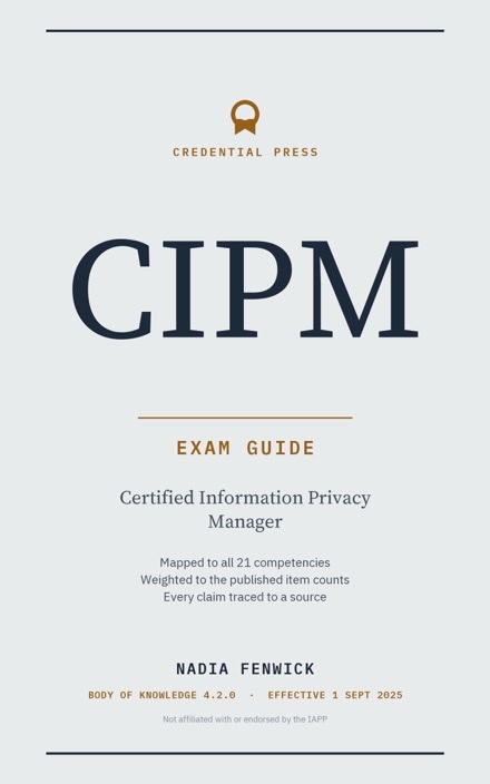 Placeholder cover for CIPM Exam Guide, marked coming soon.
