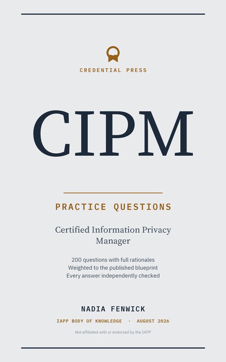 Placeholder cover for CIPM Practice Questions, marked coming soon.