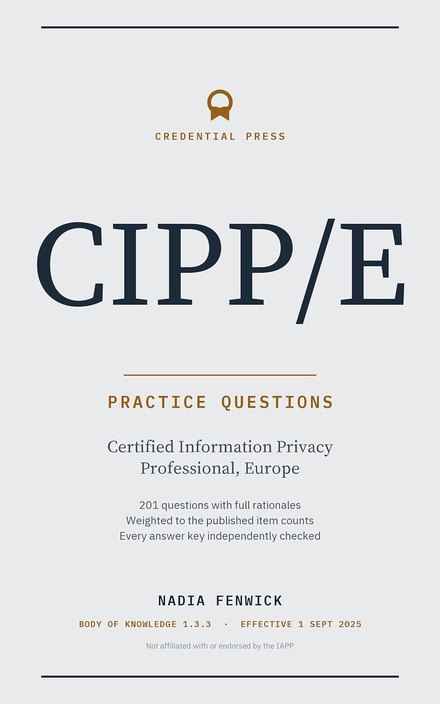 Cover of CIPP/E Practice Questions