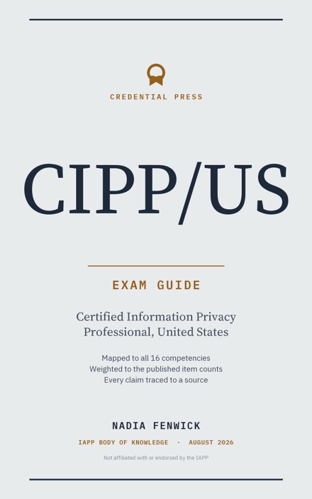 Placeholder cover for CIPP/US Exam Guide, marked coming soon.