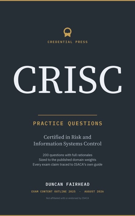 Placeholder cover for CRISC Practice Questions, marked coming soon.