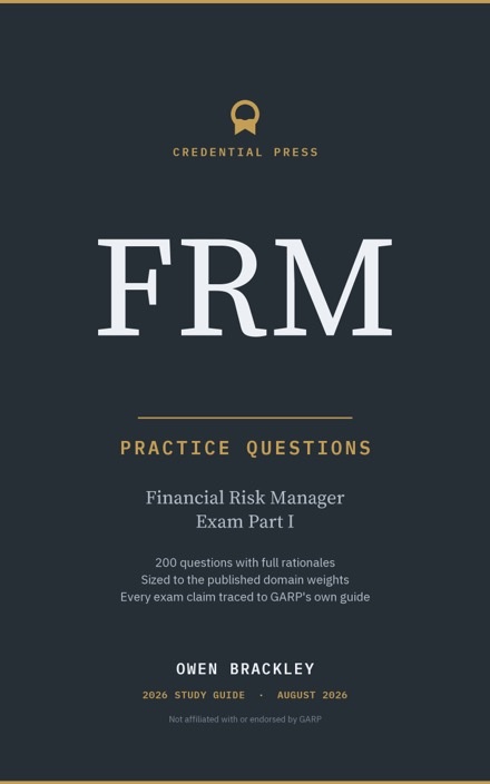 Placeholder cover for FRM Part I Practice Questions, marked coming soon.