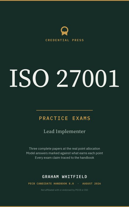 Placeholder cover for ISO 27001 Lead Implementer Practice Exams, marked coming soon.