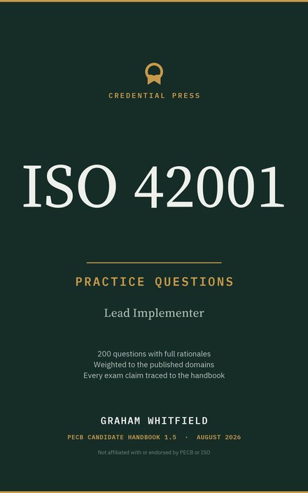 Placeholder cover for ISO 42001 Lead Implementer Practice Questions, marked coming soon.