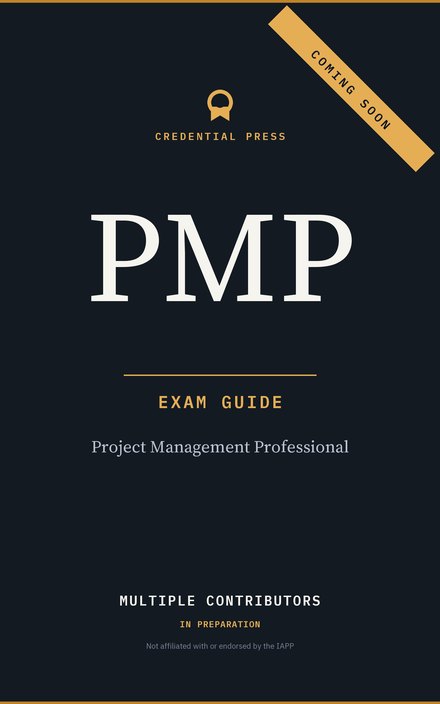 Placeholder cover for PMP Exam Guide, marked coming soon.